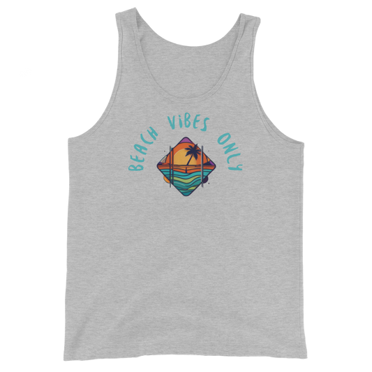 Beach Vibes Only: Tropical Sunset Tank Top