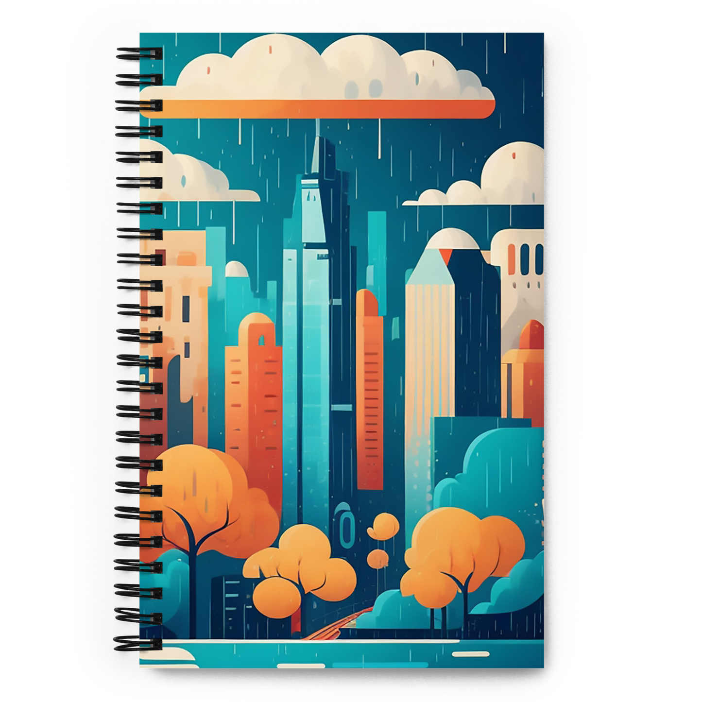 Rain-Kissed Cityscapes: A Notebook for the Creative Dreamers